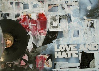 Emilio Merlina, 'Love And Hate', 2018, original Mixed Media, 70 x 50  cm. Artwork description: 3828 evolution of existing work...