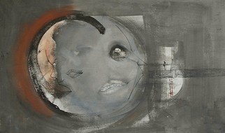 Emilio Merlina, 'Moons', 2017, original Mixed Media, 69 x 41  cm. Artwork description: 9348 canvas , evolution of existing work...