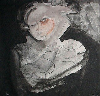 Emilio Merlina, 'Mutant', 2010, original Mixed Media, 49 x 49  cm. Artwork description: 67998  charcoal and acrylic on canvas ...