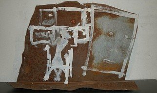 Emilio Merlina, 'Open Studio', 2017, original Mixed Media, 36 x 27  x 12 cm. Artwork description: 9003 on rusty panel...
