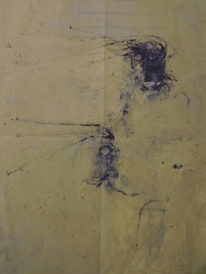 Emilio Merlina, 'Paging Through The Yellow...', 2008, original Painting Other, 420 x 550  x 1 cm. Artwork description: 92838  paint for metal on paper ...