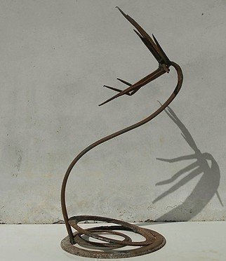 Emilio Merlina, 'Prayer', 2018, original Sculpture Mixed, 40 x 91  x 47 cm. Artwork description: 4518 rusty iron...