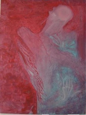 Emilio Merlina, Devil and angel, 1993, Original Painting Oil, size_width{red_fantasy-1031339738.jpg} X 80 cm