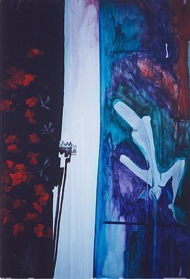 Emilio Merlina, Devil and angel, 1999, Original Painting Acrylic, size_width{roses-1031350666.jpg} X 120 cm