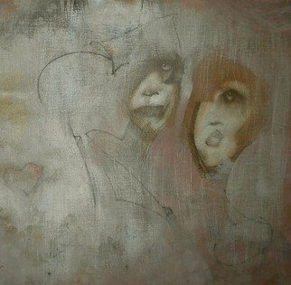 Emilio Merlina, 'Scratched Dreams', 2017, original Mixed Media, 52 x 53  cm. Artwork description: 10038 canvas...