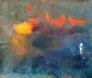 Emilio Merlina, 'Sea Recall', 2014, original Painting Oil, 36 x 32  cm. 