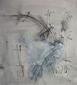 Emilio Merlina, 'Seat Your Dreams', 2010, original Mixed Media, 51 x 54  cm. Artwork description: 68343  charcoal and acrylic on canvas      ...
