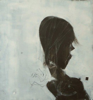Emilio Merlina, 'Shadow Of Doubt', 2016, original Mixed Media, 50 x 54  cm. Artwork description: 15213      on cardboard                                    ...