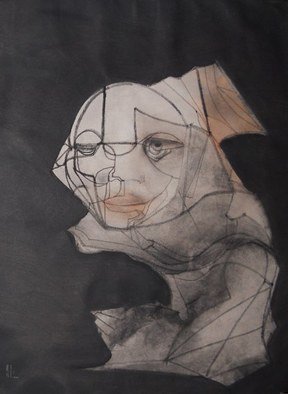 Emilio Merlina, 'Still Now', 2012, original Mixed Media, 39 x 54  cm. Artwork description: 58338  charcoal and acrylic on canvas   ...
