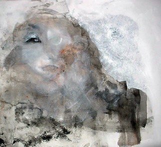 Emilio Merlina, 'Take Me Into A New Age', 2009, original Mixed Media, 46 x 42  cm. Artwork description: 72828  acrylicand charcoalon canvas ...