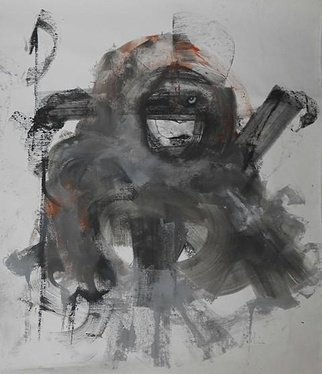 Emilio Merlina, 'The Black Heart Ace', 2014, original Mixed Media, 65 x 79  cm. 