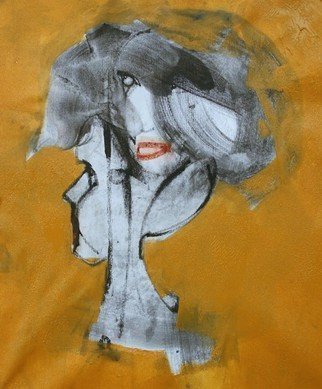Emilio Merlina, 'The Hat', 2015, original Mixed Media, 39 x 47  cm. Artwork description: 23148     on canvas   ...