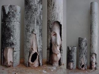 Emilio Merlina, 'The Judgment', 2005, original Sculpture Mixed, 40 x 76  x 15 cm. Artwork description: 81453 terracotta and old stove tubes. ...