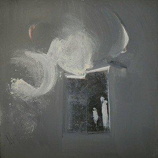 Emilio Merlina, 'The Moon Door', 2018, original Mixed Media, 40 x 40  cm. Artwork description: 5208 canvas...