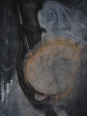 Emilio Merlina, 'The Moon Guardian 3', 2005, original Drawing Other, 70 x 100  cm. Artwork description: 78348 acrylic , oil and charcoal on black paper....
