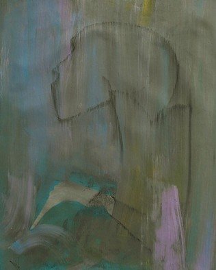Emilio Merlina, 'The Painter', 2017, original Mixed Media, 45 x 57  cm. Artwork description: 6243 canvas...