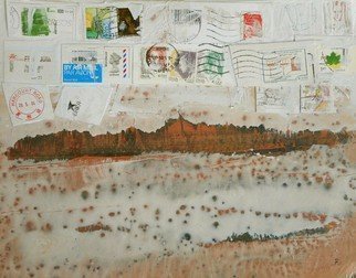 Emilio Merlina, 'The Postcard', 2016, original Mixed Media, 30 x 23  cm. Artwork description: 12798         on cardboard                                                  ...