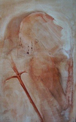 Emilio Merlina, 'The Prayer Before The Bat...', 2006, original Drawing Charcoal, 40 x 65  x 2 cm. Artwork description: 75243  charcoal on canvas ...