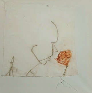 Emilio Merlina, 'The Rose', 2016, original Mixed Media, 50 x 50  cm. Artwork description: 16248  on canvas , evolution of existing work           ...
