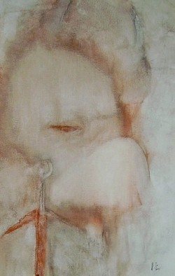 Emilio Merlina, 'The Warrior Is Back 07', 2007, original Drawing Charcoal, 36 x 56  x 2 cm. Artwork description: 88698  charcoal on canvas ...