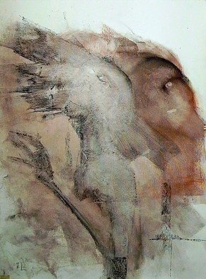 Emilio Merlina, 'The Warriors Thanksgiving', 2007, original Drawing Charcoal, 45 x 60  x 2 cm. Artwork description: 88698  charcoal on canvas ...