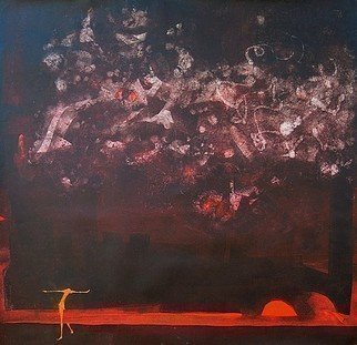 Emilio Merlina, 'Through Two Worlds', 2012, original Painting Oil, 90 x 92  cm. 