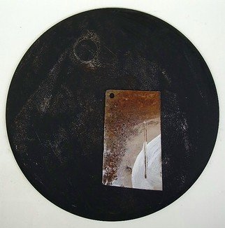 Emilio Merlina, 'Upcoming Black Moon', 2007, original Painting Other, 330 x 330  x 3 cm. Artwork description: 90768  acrylic on iron and rusty iron ...