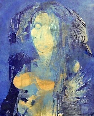 Emilio Merlina, 'Welcome Into The Deep Blue', 2015, original Mixed Media, 44 x 53  cm. Artwork description: 27978  on canvas ...