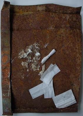 Emilio Merlina, 'White Tobacco', 2006, original Sculpture Mixed, 29 x 39  x 3 cm. Artwork description: 85248 rusty iron plate...
