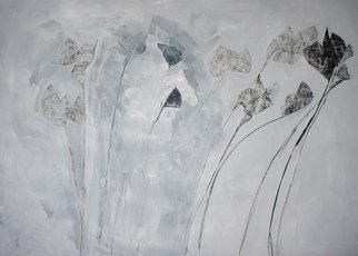 Emilio Merlina, 'Winter Flowers', 2008, original Mixed Media, 70 x 50  cm. Artwork description: 93873  acrylic and charcoal on paper ...