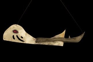 Eric Jacobson, 'Brass Whale', 2009, original Sculpture Other, 0.7 x 0.6  x 2 inches. Artwork description: 1911     This sculpture is an elegant interplay of organic forms, movement.    ...