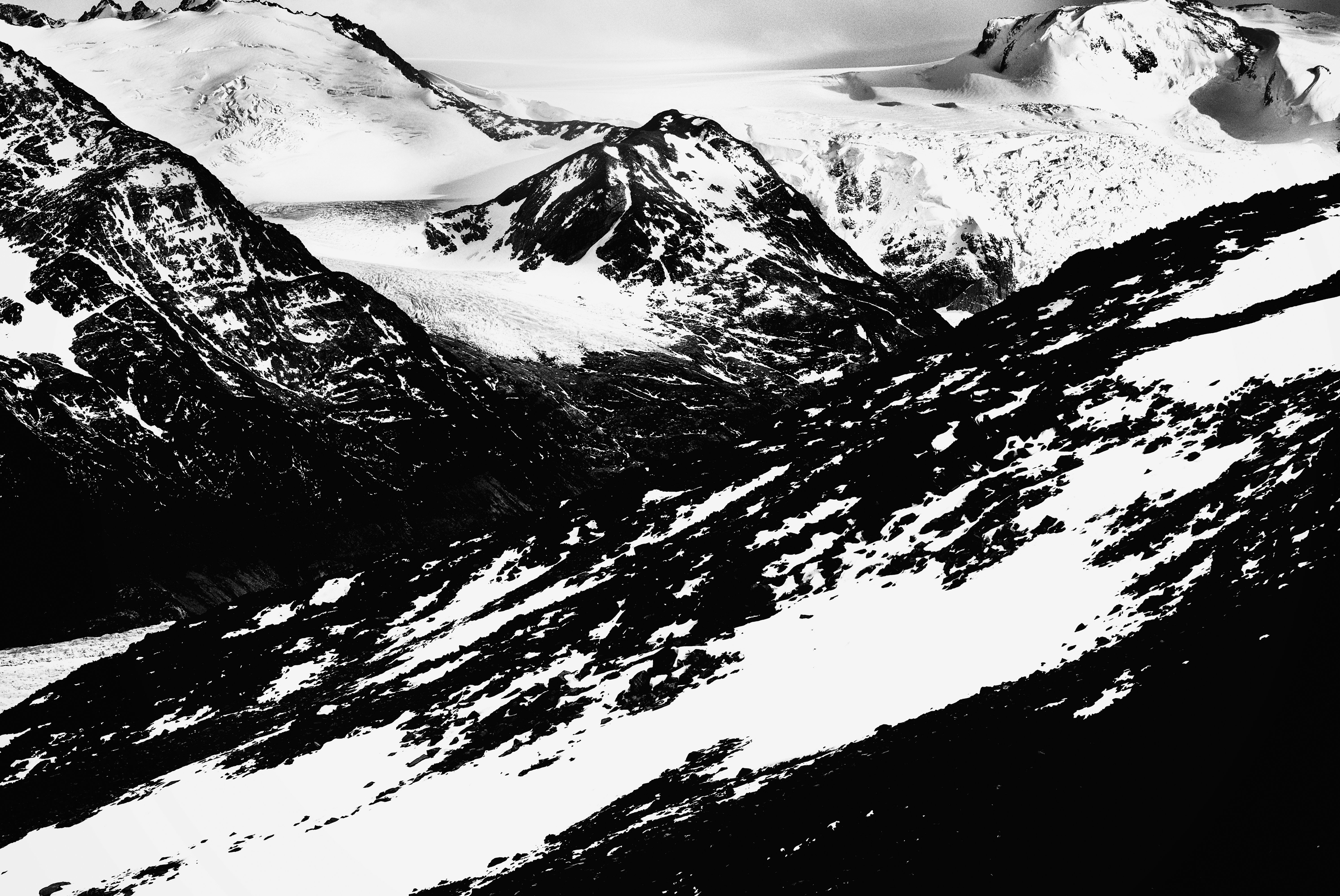 Erick Strange; Grey Glacier, 2018, Original Photography Black and White, 50.5 x 33.8 cm. Artwork description: 241 Photo taken in National Park Torres del Paine, Patagonia - Chile...