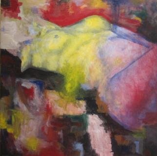 Evangelos Tzavaras; Abstract Nude, 2013, Original Painting Acrylic, 80 x 80 cm. Artwork description: 241  Abstract nude  ...