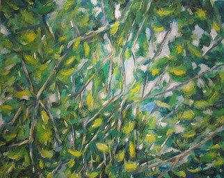 Evangelos Tzavaras; Lemon Trees, 2013, Original Painting Acrylic, 80 x 100 cm. Artwork description: 241   While i was camping in a place in Greece , this is what i could see from my entrance of my tent. Lemon trees where everywhere. . .      ...