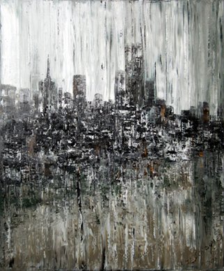 Mikhail Evstafiev; Big City Series, 2010, Original Painting Oil, 140 x 100 cm. 