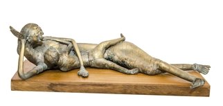Shawan Sarkar; Mother N Child, 2014, Original Sculpture Other, 12 x 3 inches. Artwork description: 241  A relaxed posture of 