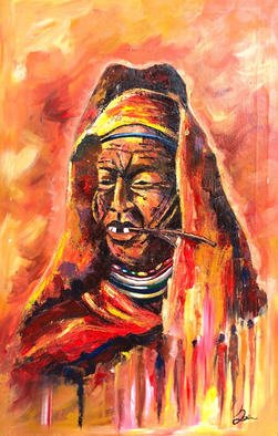 Paul Ackom Junior; Beauty Over 60, 2017, Original Painting Acrylic, 50 x 86 inches. Artwork description: 241 The beauty of a woman above her youthful age can not be compared to the beauty of a young Lady.Facial expressions such as wrinkles, spots and all that  begin to set in during her old age.No matter how she dresses her self with precious ornaments ...