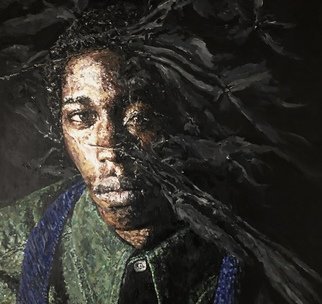 Fela Sowande; Shattered, 2019, Original Painting Acrylic, 85.3 x 85.3 cm. Artwork description: 241 Painting on A1 sized canvas. ...