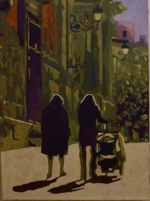 Felipe San Pedro; Costanilla De San Andres, 2014, Original Painting Oil, 54 x 42 cm. Artwork description: 241   streets  from Madrid  Spain   ...