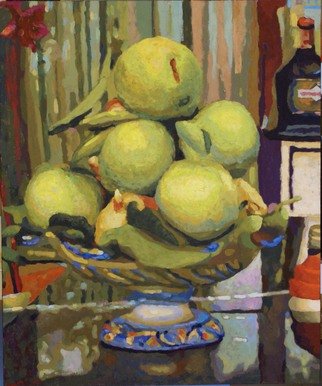 Felipe San Pedro; Fruits , 2014, Original Painting Oil, 54 x 65 cm. Artwork description: 241  fruits on a desk    ...