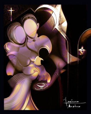 Festina Dileo Guzzo Amaturo; The Bringing Of The Gifts, 2004, Original Digital Art, 16 x 20 inches. 