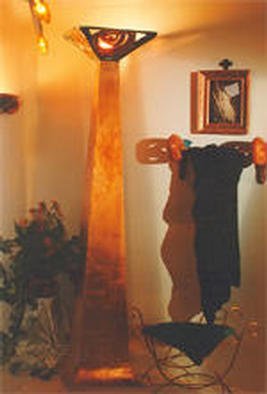Ildiko Toth; Aquincum Installation5, 1994, Original Ceramics Handbuilt, 24 x 67 inches. Artwork description: 241 Lighting Column for Powder Room...