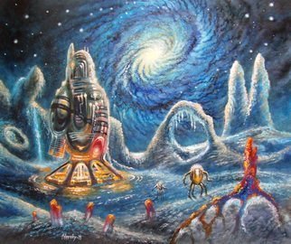 Victor Filippsky; Galaxy, 2018, Original Painting Oil, 24 x 20 inches. Artwork description: 241 Galactic flights. ...
