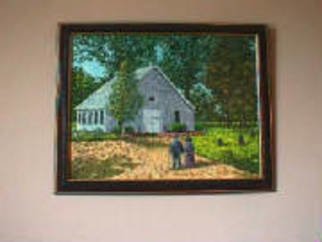 Frank Morrison; Old St Georges Church  Md, 2007, Original Painting Oil, 23 x 19 inches. Artwork description: 241  Old stone church in Vally Lee  Md    oil on canvas     ...