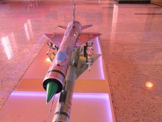 Marcin Regulski; EXPERIMENTAL RUSSIAN SECR..., 2014, Original Sculpture Aluminum, 28 x 97 cm. Artwork description: 241  EXPERIMENTAL RUSSIAN DELTA FIGHTER Replica : 1/ 20 scale E- 152 A Experimental Russian Secret Fighter Interceptor with RADUGA K- 9 missiles. COMPOSITION : Steel, Aluminum. DESCRIPTION : The model is made by the pilot, artist, painter and aviation modeler Marcin Regulski . Made from zero with the plans. Every detail ...