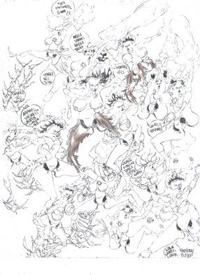 Anthony Blake; Halk W Legs God R Arms, 2010, Original Comic, 25.6 x 25.6 inches. Artwork description: 241 NEW BEST 18 COMIC BOOK, S CARTOON, S THEN ACTION MOVIE, S...