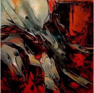 Franziska Turek; Facing The Abyss, 2012, Original Painting Other, 90 x 90 cm. 