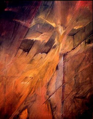 Franziska Turek, 'Firestorm', 2002, original Painting Other, 80 x 100  x 2 cm. 