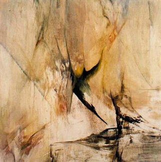 Franziska Turek, 'Hidden Flames', 1998, original Painting Other, 100 x 100  x 2 cm. 