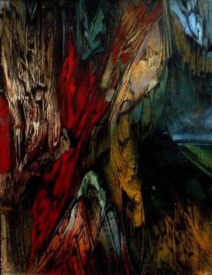 Franziska Turek; In The Woods, 2015, Original Painting Other, 78 x 100 cm. 